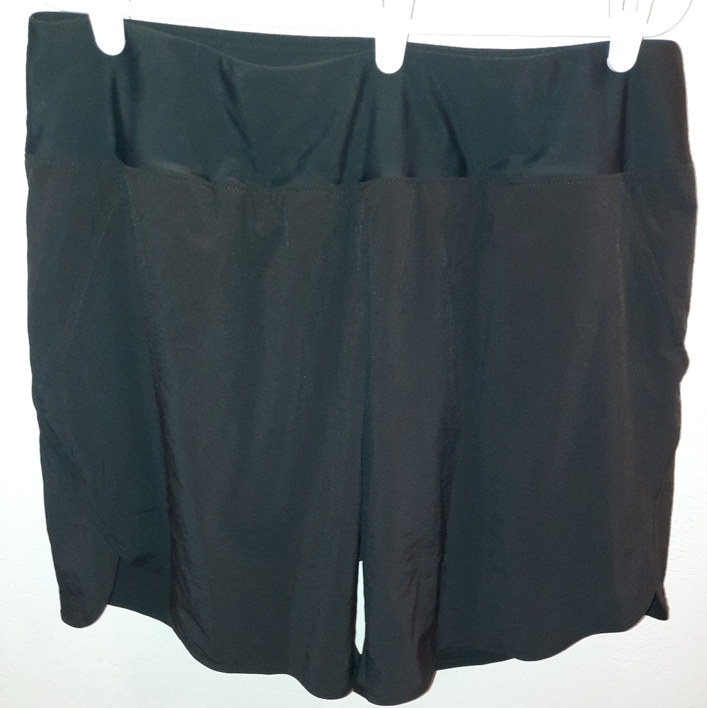 NEW WITH TAGS women's Baleaf Pure black swim shorts with panty lining size 2x